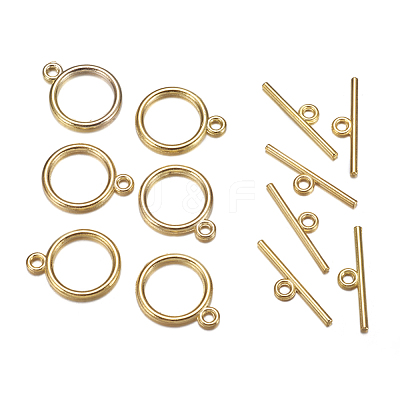 Tibetan Style Toggle Clasps TIBE-A12208-G-NR-1