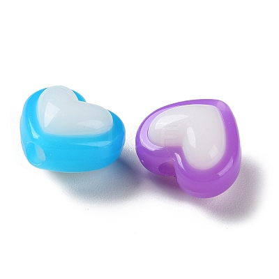 Two Tone Opaque Acrylic Beads SACR-I005-05B-1