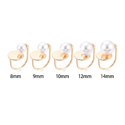Flat Round Brass Cuff Ring Settings KK-T076-67G-1