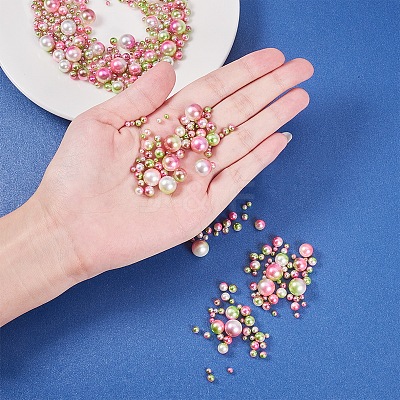 Imitation Pearl Acrylic Beads OACR-PH0001-06A-WH-1
