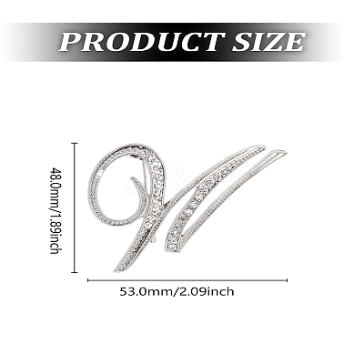 1Pc Alloy Brooches JEWB-LP0004-01W-1