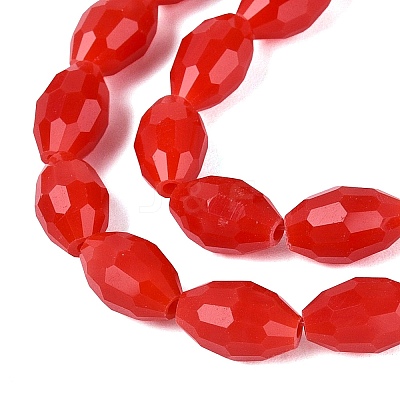 Opaque Solid Color Glass Beads Strands GLAA-N071-01A-C04-1