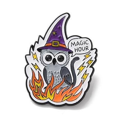Flaming Animal Theme Enamel Brooches AL-I003-02EB-04-1