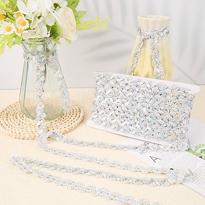 2Pcs Polyester Paillette Beads OCOR-CP0001-31B-1