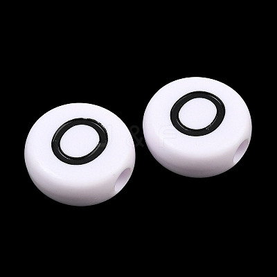 Opaque Acrylic European Beads AC-CBA3BDD-01O-1