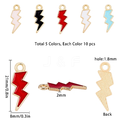 Alloy Enamel Pendants ENAM-SC0001-22G-1