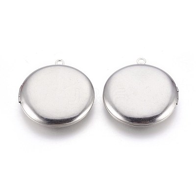 Tarnish Resistant 304 Stainless Steel Locket Pendants STAS-L219-06P-1