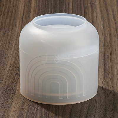 Bohemian Style Arch Pattern Column Shape DIY Candle Cup Silicone Molds LS-DIY-K073-05-1