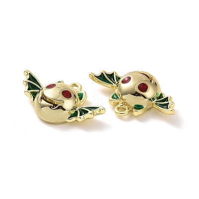 Rack Plating Alloy Enamel Pendants FIND-I037-11LG-1