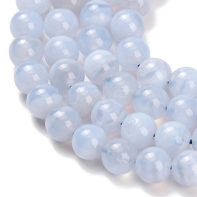 Natural Blue Lace Agate Beads Strands G-L634-B02-6mm-1
