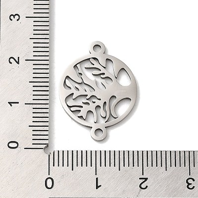 Tarnish Resistant 304 Stainless Steel Connector Charms STAS-D013-02E-P-1