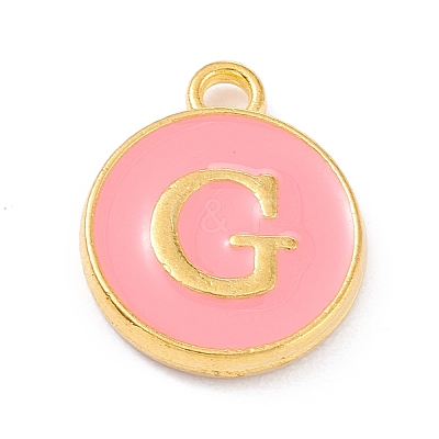 Golden Plated Alloy Enamel Charms LS-ENAM-Q437-14G-1