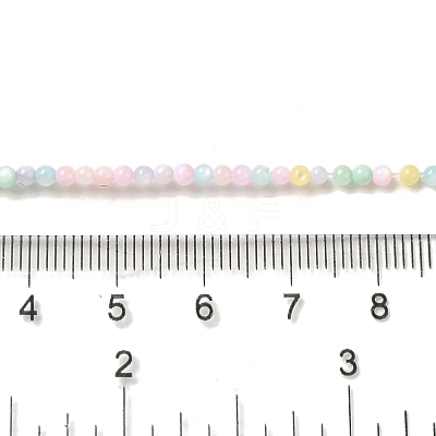 Ice Cream Color Dyed Natural Freshwater Shell Beads Strands SHEL-G018-01A-1