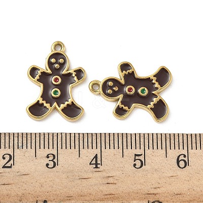 304 Stainless Steel Enamel Pendants STAS-L300-012G-42-1