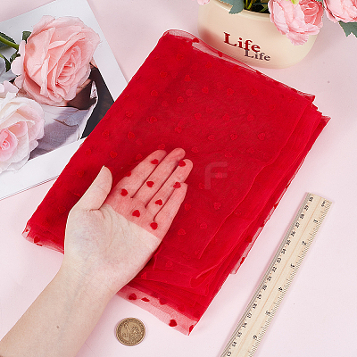 Nylon Lace Fabric DIY-CY0002-90B-1