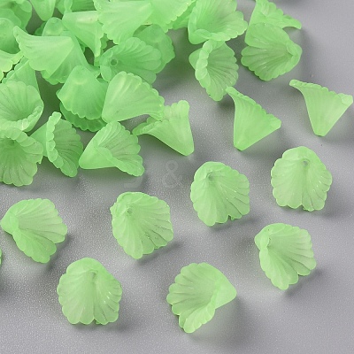 Frosted Acrylic Bead Caps MACR-S371-10A-733-1