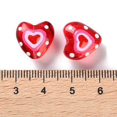 Transparent Glass Enamel Beads LAMP-S068-04B-1