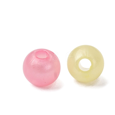 Luminous Opaque Acrylic Beads OACR-G052-11B-1