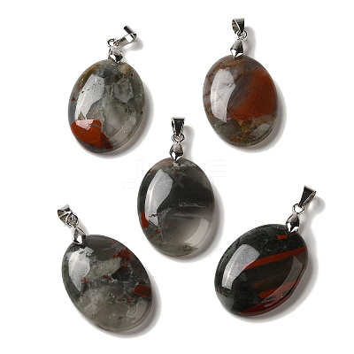 Natural & Synthetic Mixed Gemstone Pendants G-Z055-03P-1