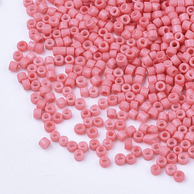 Baking Paint Cylinder Seed Beads SEED-Q036-02A-D14-1