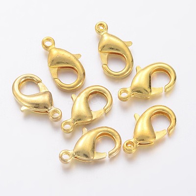 Brass Lobster Claw Clasps KK-905-G-NF-1