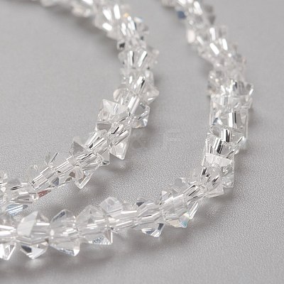 Transparent Solid Color Glass Beads Strands GLAA-L031-01-B01-1