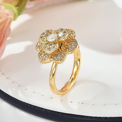 Rotatable Finger Rings for Women RJEW-B115-01G-06-1