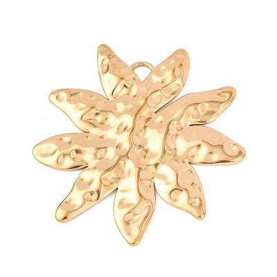 Hammered 304 Stainless Steel Pendants STAS-D129-06B-G-1
