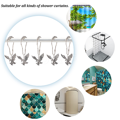 DIY Eagle Shower Curtain Hook Rings Making Kit DIY-GA0003-64-1