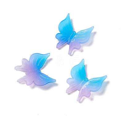 Two Tone Opaque Acrylic Cabochons OACR-C009-11B-1