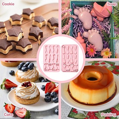 12 Knife and Fork Shaped Silicone Mold ST-CJ0007-24-1