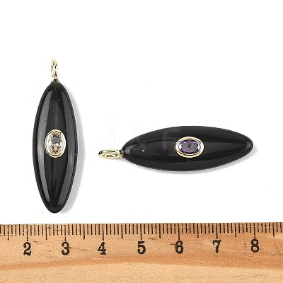 Natural Obsidian Pendants G-D357-01D-1
