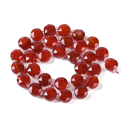 Natural Carnelian(Dyed & Heated) Beads Strands G-N342-19-1