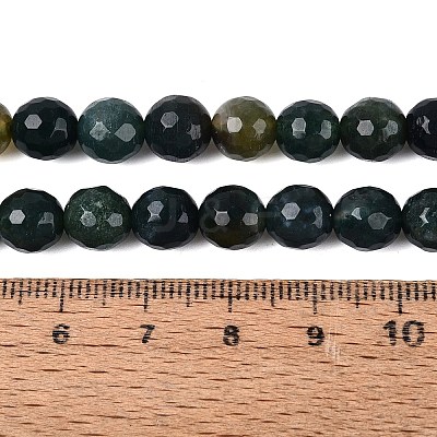 Natural Moss Agate Beads Strands G-Q606-42A-01-1