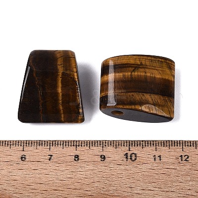 Natural Tiger Eye Pendants G-G602-07J-1
