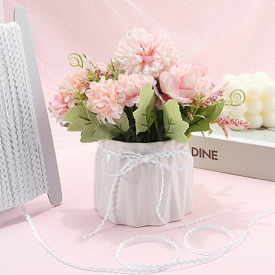 40M Polyester Wavy Fringe Trim Ribbon OCOR-GF0004-39W-1