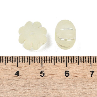 Frosted Transparent Acrylic Beads X1-OACR-P029-03B-03-1