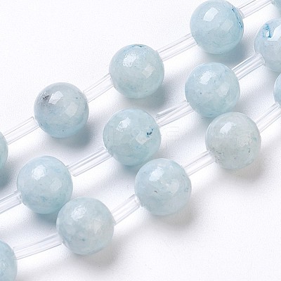 Natural Dyed Marble Beads Strands G-I203-A-10mm-1-1