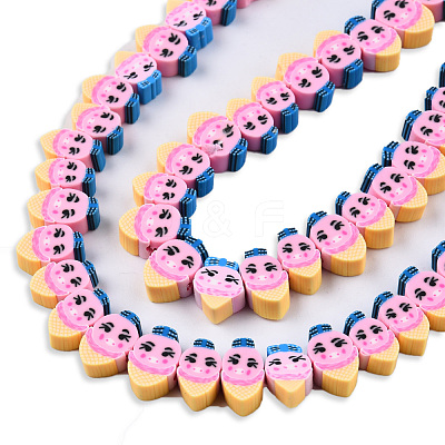 Handmade Polymer Clay Beads Strands CLAY-N008-071-B01-1