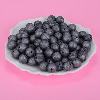Round Silicone Focal Beads LS-SI-JX0046A-12-1