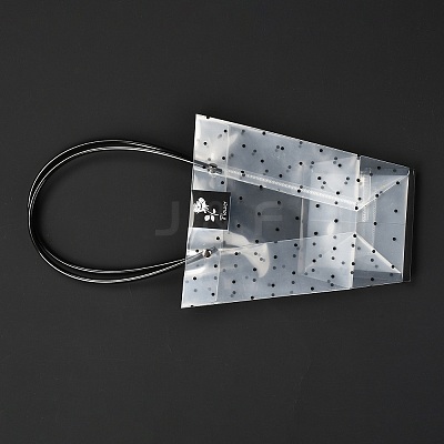 Transparent PVC Gift Bag with Handle ABAG-A004-01B-1