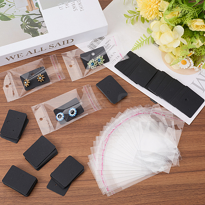 1Set Blank Paper Earring Display Cards EDIS-CN0001-01A-03-1