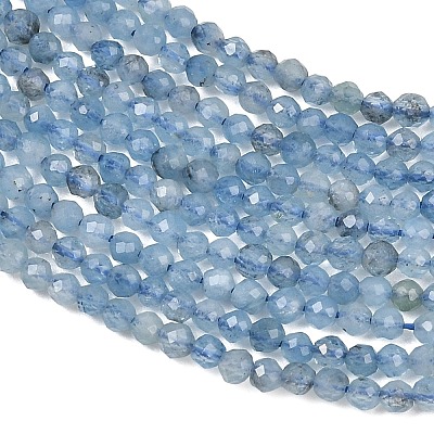 Natural Devil Blue Aquamarine Beads Strands GG-CBAF158-D01-01-1