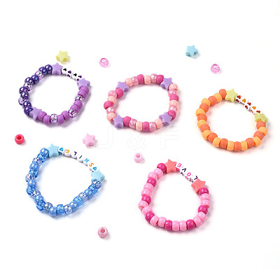 3 Boxs DIY Acrylic Beads Bracelets Making Kits DIY-YW0013-03-1