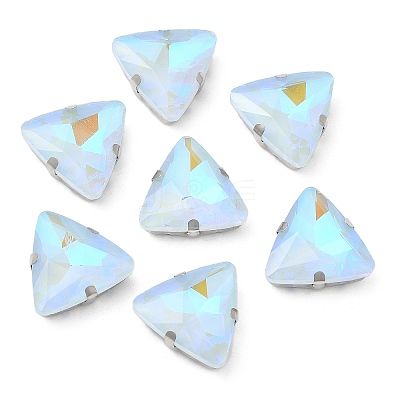 Mocha Fluorescent(MI) Triangle Sew on Rhinestone GGLA-Q086-01A-P02-1