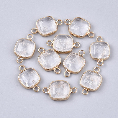 Natural Quartz Crystal Links Connectors G-S344-69M-1