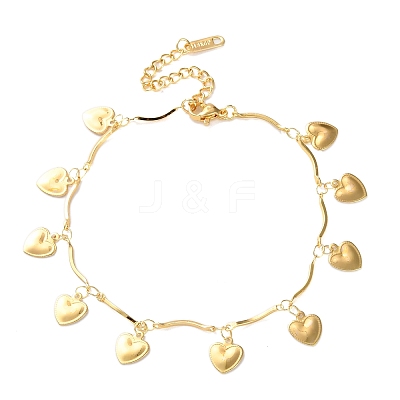 304 Stainless Steel Charm Bracelets for Woman BJEW-S157-07G-H-1