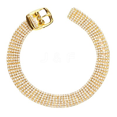 Alloy Full Crystal Rhinestone Belt Anklets for Women FS-WG26718-02-1