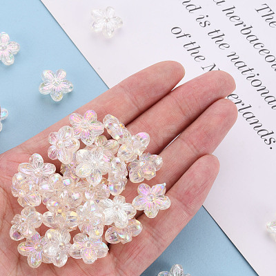 Transparent Acrylic Beads TACR-S154-45C-205-1
