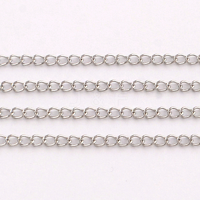 Tarnish Resistant 304 Stainless Steel Curb Chains CHS-Q001-11A-1